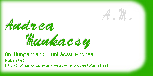 andrea munkacsy business card